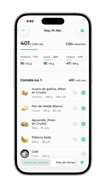Diseña un plan de nutrición adaptado a tus necesidades.